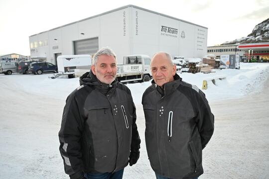 Tre Team Entreprenør. Raymond Larsen og Karl-Ove Larsen.