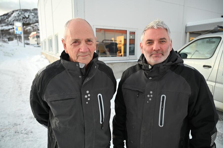 Karl-Ove Larsen og Raymond Larsen i Tre Team Entreprenør. 