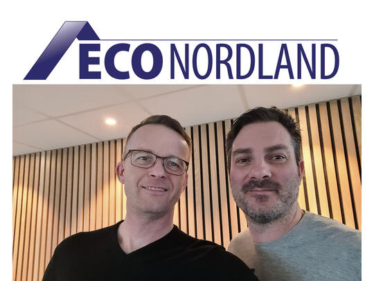 Daglig leder Anders Jelstad (til venstre) og prosjektleder Rune Eliseussen i EcoNordland. 